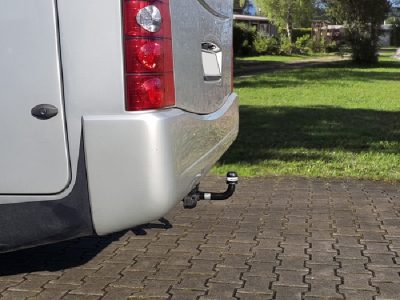 Anhängerkupplung Wohnmobil BOSStow für Ford Transit Heckantrieb (FT350 Leiterrahmen)- Bj.2000-2006, Typ 01 feststehend inklusiv Rahmenverlängerung 2000mm