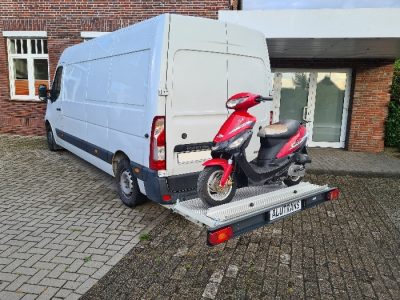 ALUTRANS KALUX 1 Roller/ Motorradträger, 200kg spez. für Renault Master Bj. 2010-, o. AHK