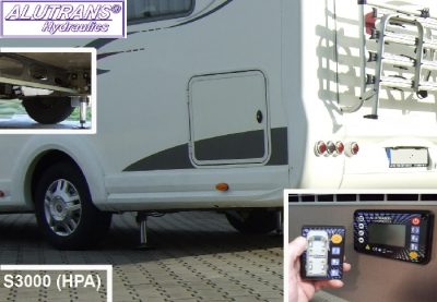 Hydraulische Hubstützen Anlage für Mercedes Sprinter W910 30-35 FWD Bj. 2018-, ALUTRANS S3000 (PHA) Kl. 2 bis 6,5t zGG, 12V, autom. Niveauregulierung